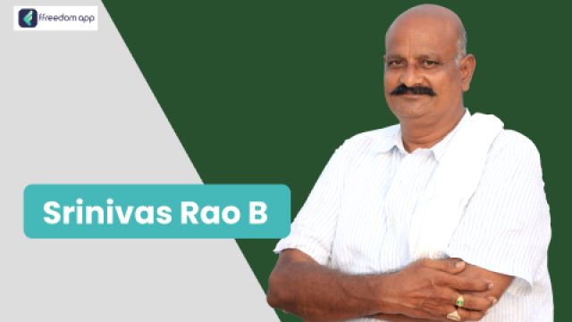 B srinivas Rao फ़्रीडम ऐप पर मछली और झींगा पालन के मेंटर है।