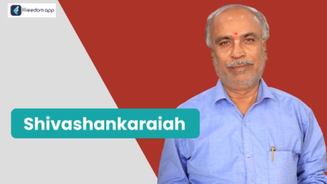Shivashankaraiah फ़्रीडम ऐप पर खुदरा व्यापार और सेवा व्यापार के मेंटर है।