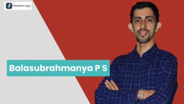 Balasubrahmanya P S फ़्रीडम ऐप पर खाद्य पदार्थों की उत्पादन और पैकेजिंग व्यापार और उत्पादन व्यापार के मेंटर है।