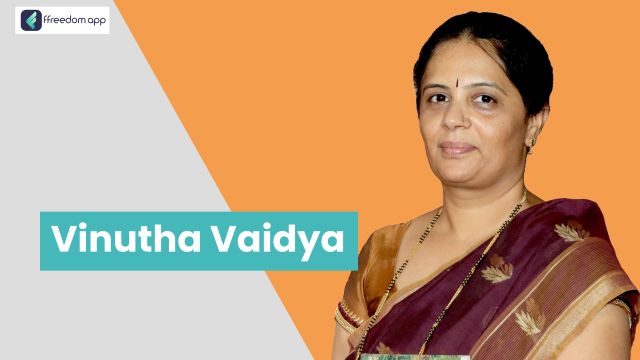 Vinutha Vaidya என்பவர் வீட்டிலிருந்தே வருமானம் ஈட்டும் வணிகங்கள் மற்றும் கல்வி மற்றும் பயிற்சி மையம் சார்ந்த வணிகம் ffreedom app-ன் வழிகாட்டி