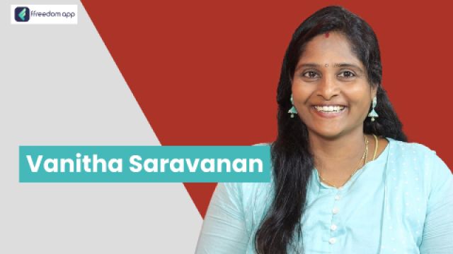 Vanitha Saravanan	 ಇವರು ffreedom app ನಲ್ಲಿ ಬ್ಯೂಟಿ & ವೆಲ್ನೆಸ್ ಬಿಸಿನೆಸ್, ಹೋಂ ಬೇಸ್ಡ್ ಬಿಸಿನೆಸ್ ಮತ್ತು ಎಜುಕೇಶನ್ & ಕೋಚಿಂಗ್ ಸೆಂಟರ್ ಬಿಸಿನೆಸ್ ನ ಮಾರ್ಗದರ್ಶಕರು