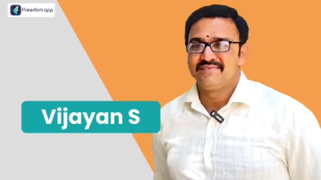 S Vijayan फ़्रीडम ऐप पर पिग फार्मिंग के मेंटर है।
