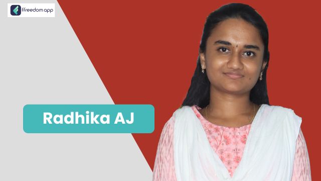 Radhika AJ is a mentor on Basics of Handicrafts Business and Manufacturing Business on ffreedom app.