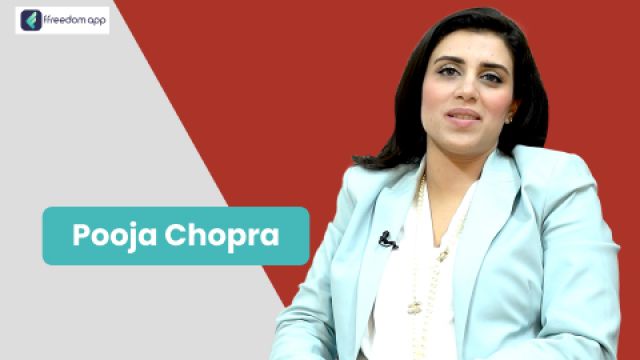 Pooja Chopra फ़्रीडम ऐप पर उत्पादन व्यापार, खुदरा व्यापार और फैशन और कपड़े व्यापार के मेंटर है।