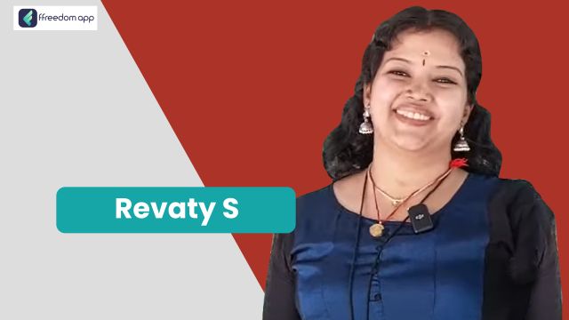 Revaty S is a mentor on Sheep & Goat Farming, Food Processing & Packaged Food Business, Home Based Business, Retail Business and Fashion & Clothing Business on ffreedom app.