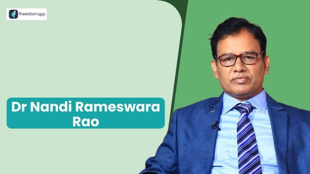 Dr. Nandi Rameswara Rao फ़्रीडम ऐप पर व्यापार की मूल बातें, सेवा व्यापार और रियल एस्टेट व्यापार के मेंटर है।