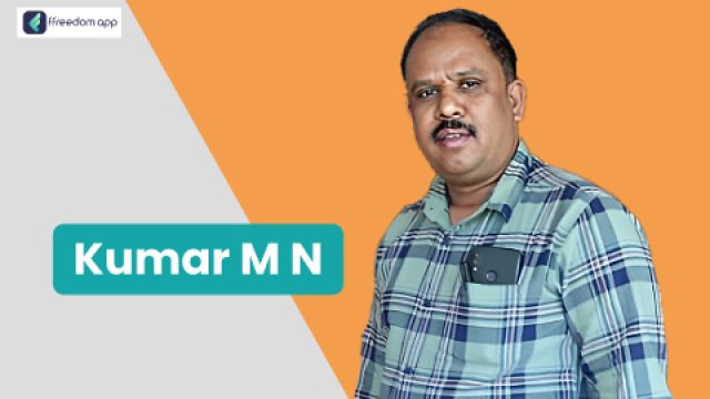 Kumar M N फ़्रीडम ऐप पर सेवा व्यापार और रियल एस्टेट व्यापार के मेंटर है।
