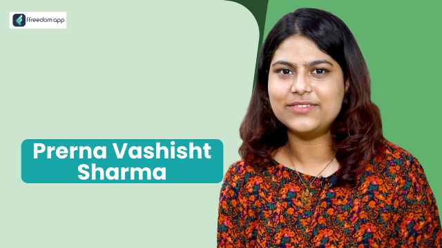 Prerna Vashisht Sharma फ़्रीडम ऐप पर घरेलू व्यापार और हस्तशिल्प व्यापार के मेंटर है।