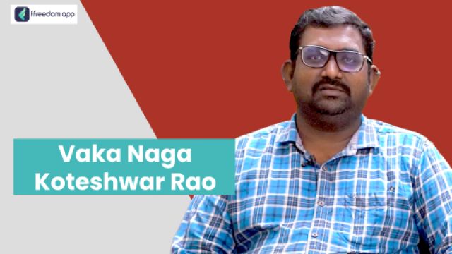Vaka Naga Koteshwar Rao ಇವರು ffreedom app ನಲ್ಲಿ ಜೇನು ಕೃಷಿ ನ ಮಾರ್ಗದರ್ಶಕರು