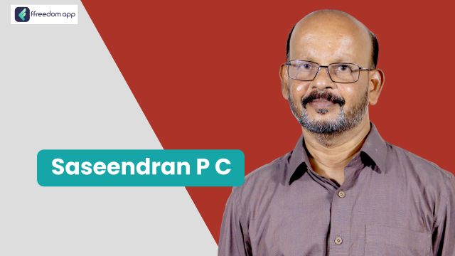 Dr. P C Saseendran फ़्रीडम ऐप पर पिग फार्मिंग और खेती के लिए सरकारी योजनाएँ के मेंटर है।