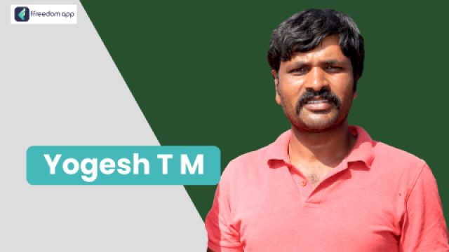 Yogesh TM फ़्रीडम ऐप पर साग-सब्जी की खेती के मेंटर है।