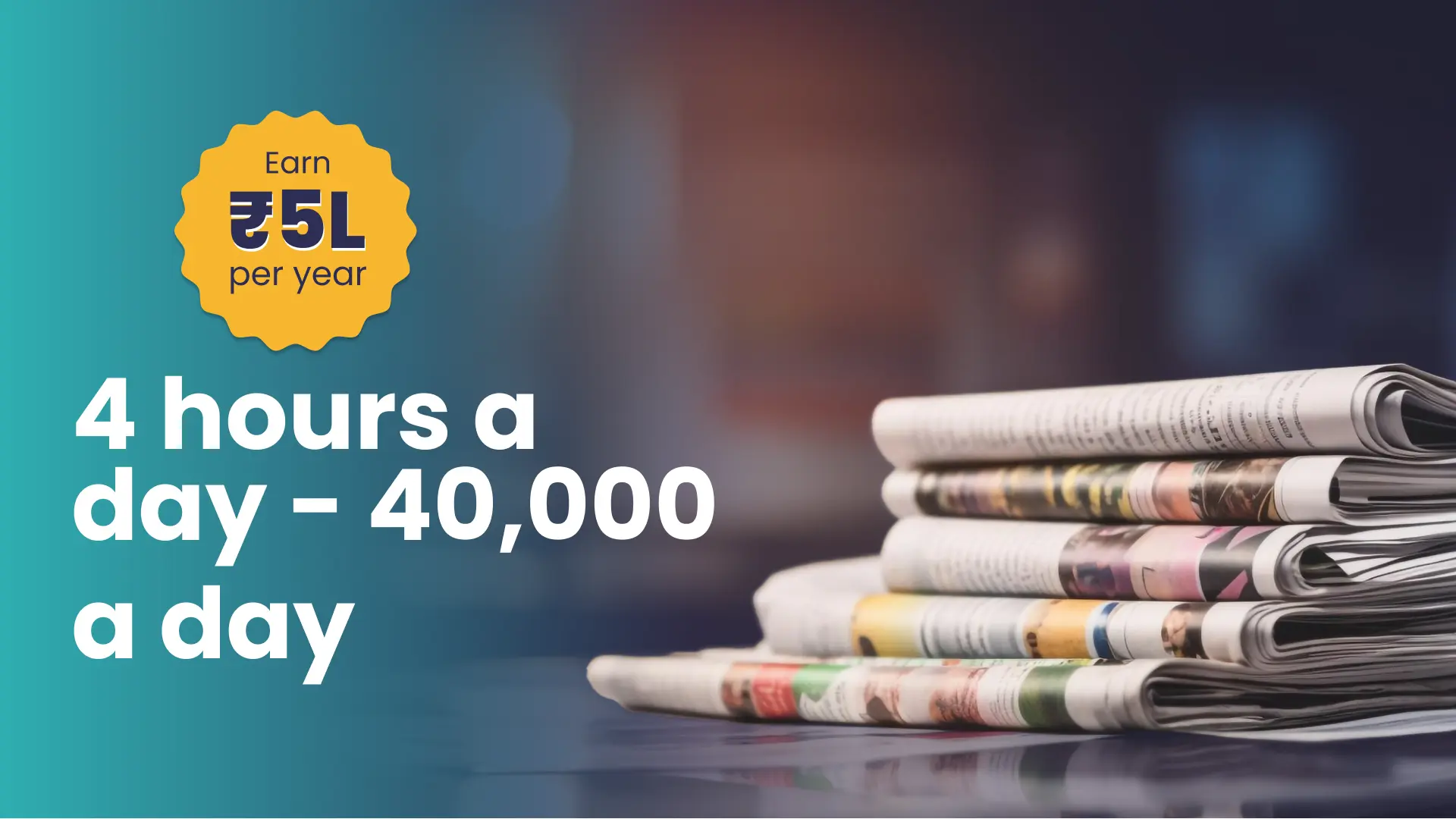 Course Trailer: Newspaper Agency Business Course - Earn 5 lakh/year. Watch to know more.