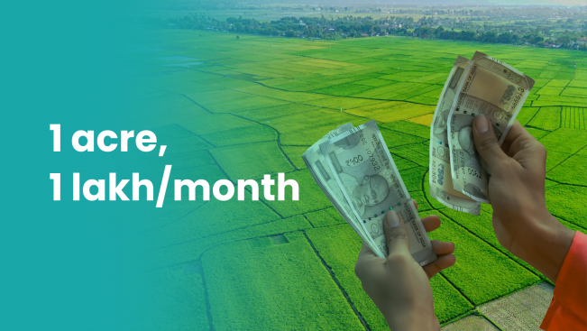 Course Trailer: Earn 1 Lakh/Month from 1 Acre of Farmland. Watch to know more.