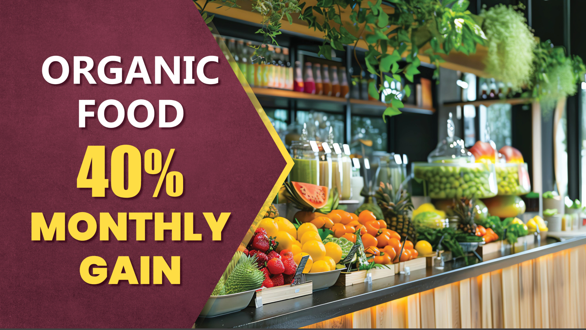 Course Trailer: Organic Food Store Business Course - Earn up to 40 percent profit per month. Watch to know more.