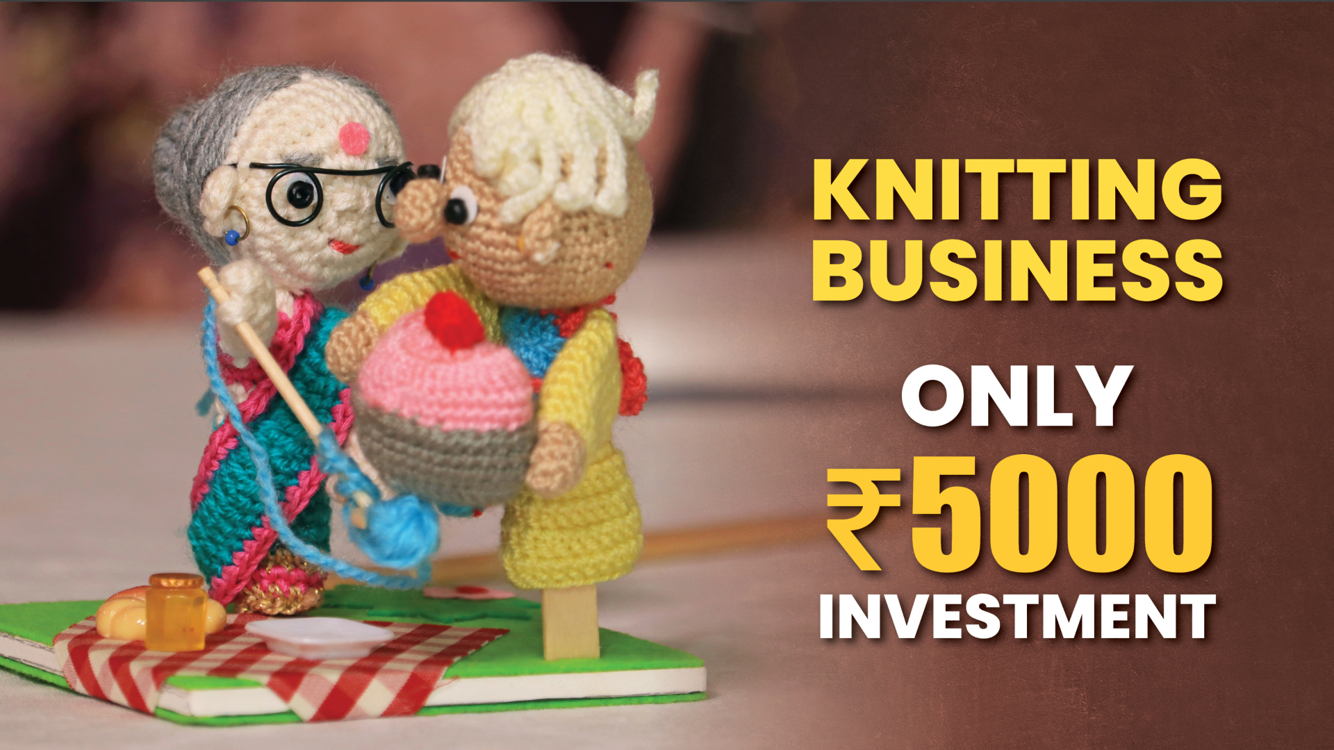 Course Trailer: Knitting Business from Home- Start with just 5k. Watch to know more.