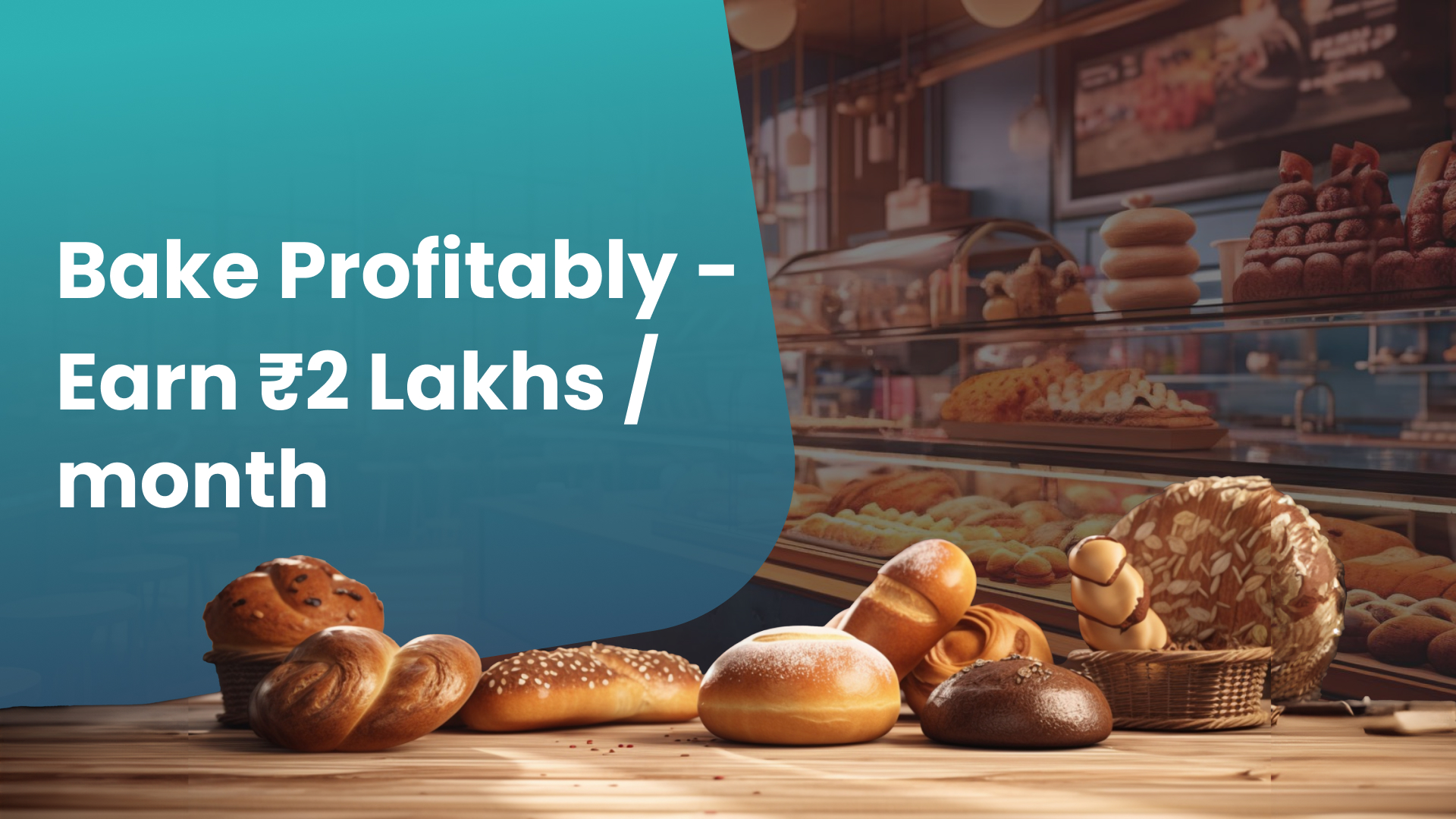 Course Trailer: Start a Bakery Business – Earn up to ₹2 Lakhs profit /month. Watch to know more.