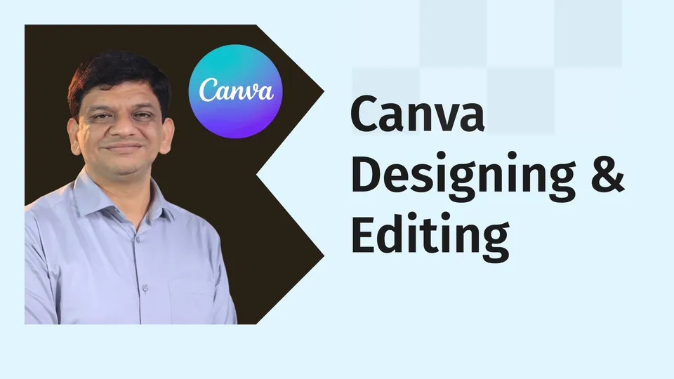 Using canva Editing and designing course video 