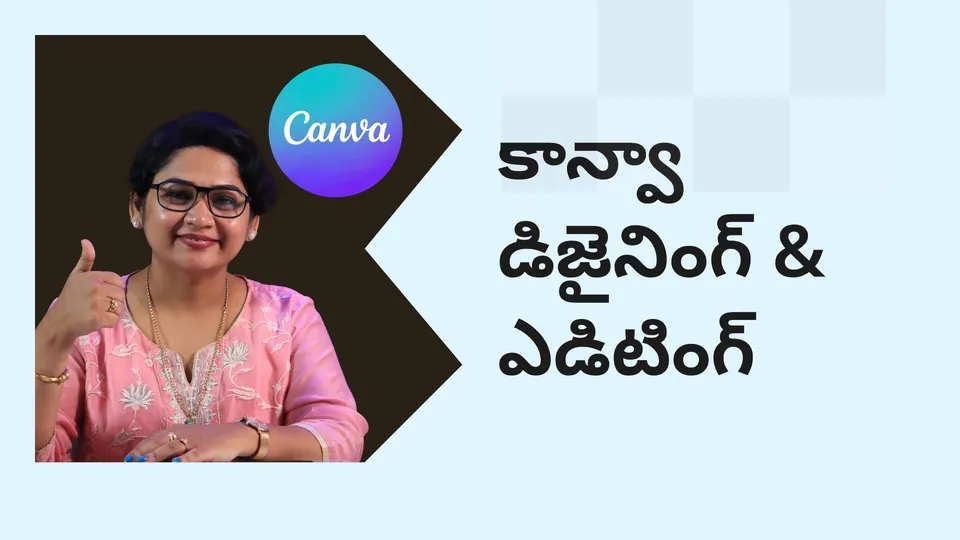 Using canva Editing and designing course video 